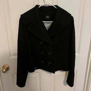 J. Crew Women’s Black Pea Coat
